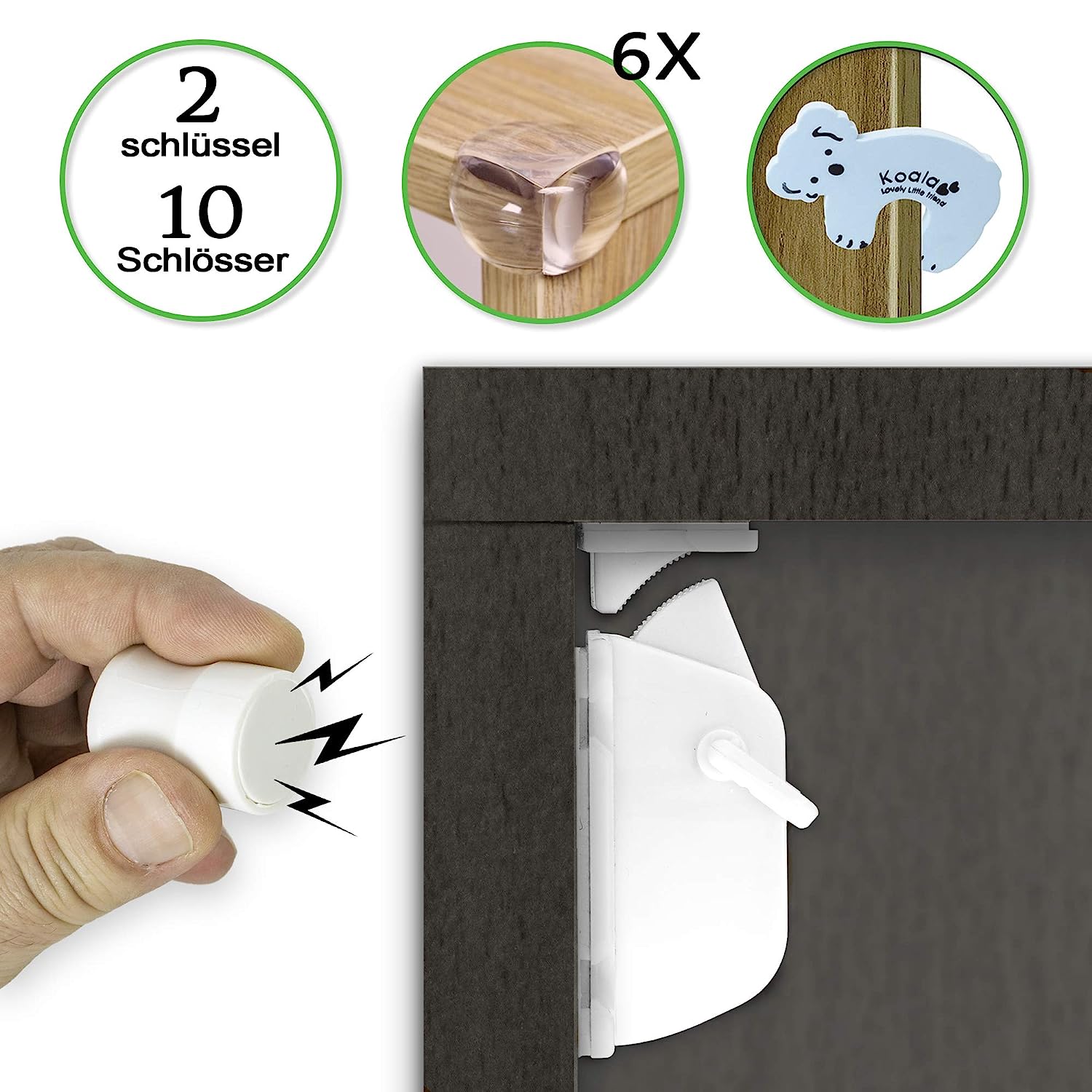 Magnetisches Schrankschloss